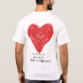 D Bernard Graphic Heart T-shirt White (Achterkant)