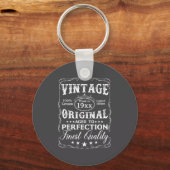 D Birthday Vintage Aged To Perfection  Sleutelhanger (Voorkant)