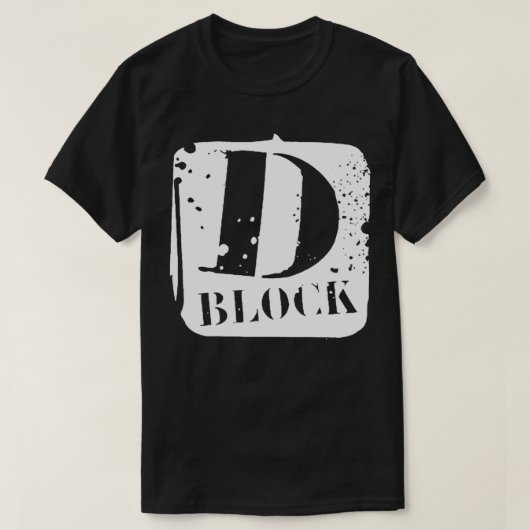 D Block Music Essential T-Shirt (Design voorkant)