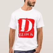 D-Block Red/White T-shirt (Voorkant)