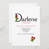 "D"-brief (elke voornaam toevoegen met letter D) Kaart (Voorkant / Achterkant)