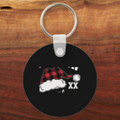 D Buffalo Plaid Matching Family  Sleutelhanger (Voorkant)
