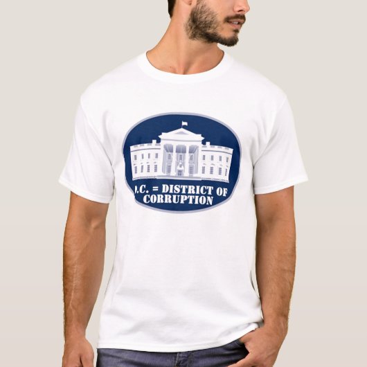 D.C. = Corruptiedistrict T-shirt (Voorkant)