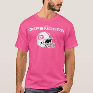 D C Defenders Ufl Helmet Washington Dc Voetbal T-shirt