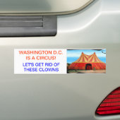 D.C. is een Circus Bumpersticker (Op auto)