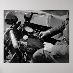 D.C. Motorcycle Cop, jaren '30 Poster
