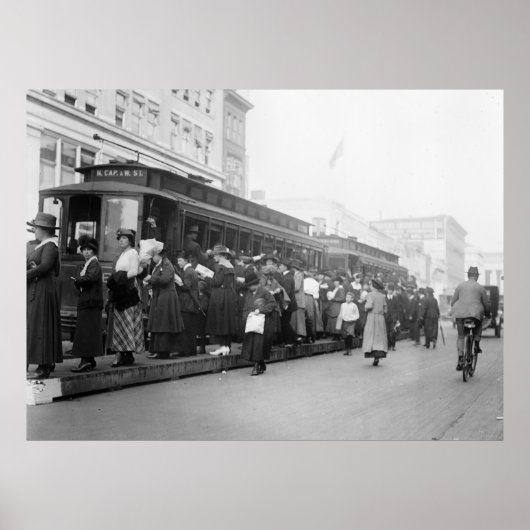 D.C. Streetcar Scene, jaren 20 Poster (Voorkant)