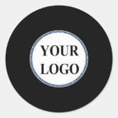 D Christmas Gift Ized Idea Logo Baby  Ronde Sticker (Voorkant)