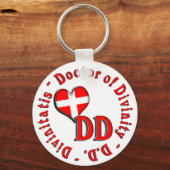 D CIRCULAIRE ACRONYM LOGO ARTS VAN DIVINITEIT SLEUTELHANGER (Voorkant)