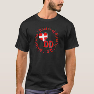 D CIRCULAIRE ACRONYM LOGO ARTS VAN DIVINITEIT T-SHIRT