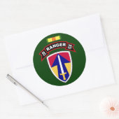 D Co, 75th Infantry Regiment - Rangers, Vietnam Ronde Sticker (Envelop)