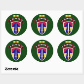 D Co, 75th Infantry Regiment - Rangers, Vietnam Ronde Sticker (Vel)