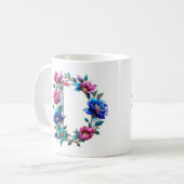 D Coffee Mok – Floral Design voor Gifting (Voorkant links)
