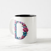 D Coffee Mok – Floral Design voor Gifting (Voorkant links)