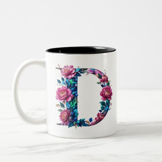 D Coffee Mok – Floral Design voor Gifting (Links)