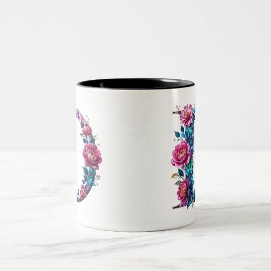 D Coffee Mok – Floral Design voor Gifting (Center)