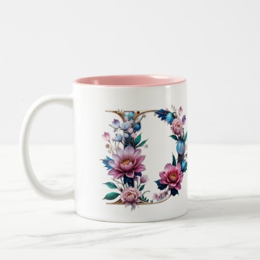 D Coffee Mok – Floral Design voor Gifting (Links)