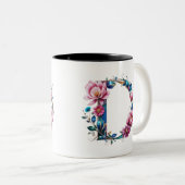 D Coffee Mok – Floral Design voor Gifting (Voorkant rechts)