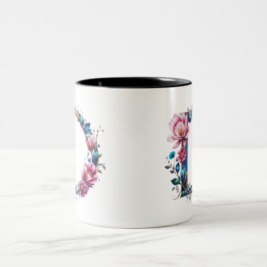D Coffee Mok – Floral Design voor Gifting (Center)