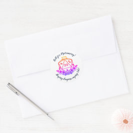 D & D Bruiloft Party Sticker Set: Roll voor Huweli