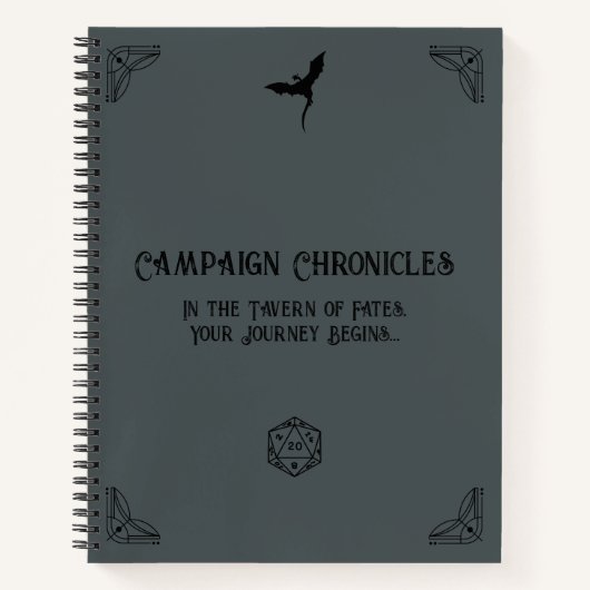 D&D Campaign Chronicle-Notitieboek Notitieboek (Voorkant)