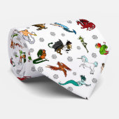 D&D Dice en Fantasy Creaters Stropdas (Opgerold)