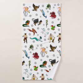 D&D-doeken en -monsters Bad Handdoek