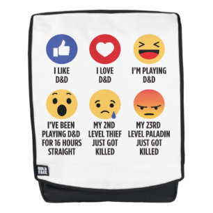 D&D Emojis Rugtassen