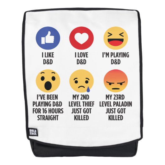 D&D Emojis Rugtassen (Voorkant)
