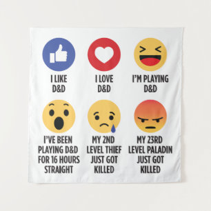 D&D Emojis Wandkleed