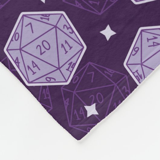 D&D Gooi Deken, Mythische D20 Fleece Deken (Hoek)