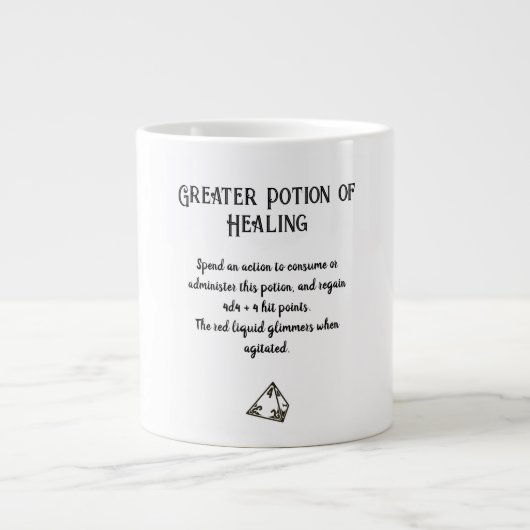 D & D Grotere Healing Potion Koffie Mok (Voorkant)