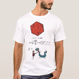D&D Kansberekening - 1/20 in het Kwadraat Staat vo T-shirt