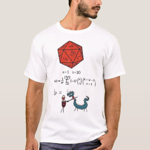 D&D Kansberekening - 1/20 in het Kwadraat Staat vo T-shirt