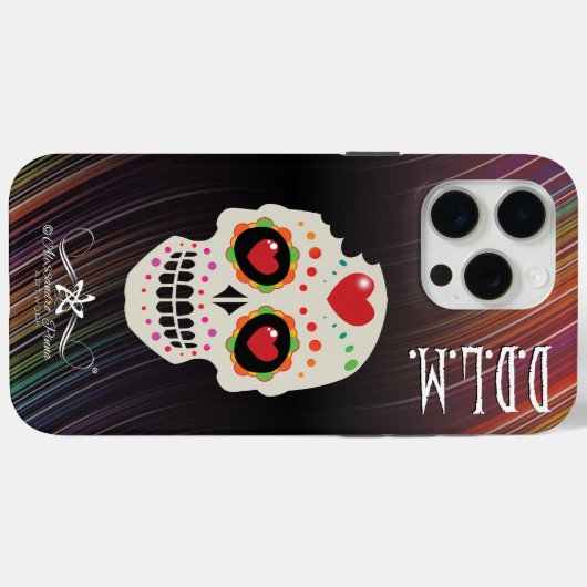 D.D.L.M. Calavera Case-Mate iPhone Case (Achterkant (horizontaal))