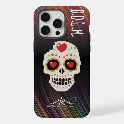 D.D.L.M. Calavera iPhone Hoesje (Achterkant)