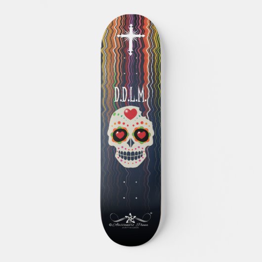 D.D.L.M. Calavera Persoonlijk Skateboard (Voorkant)