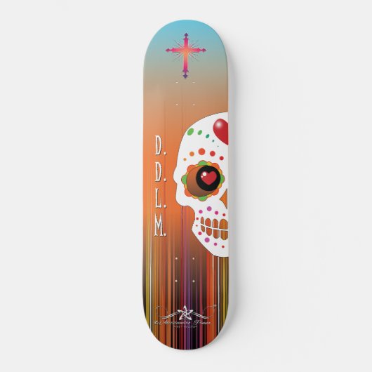 D.D.L.M. Calavera Persoonlijk Skateboard (Voorkant)