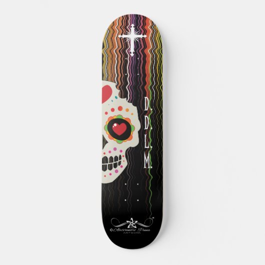 D.D.L.M. Calavera Persoonlijk Skateboard (Voorkant)