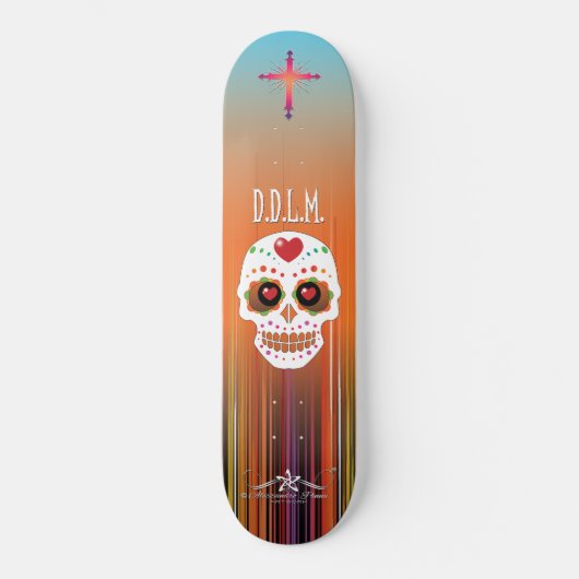 D.D.L.M. Calavera Persoonlijk Skateboard (Voorkant)