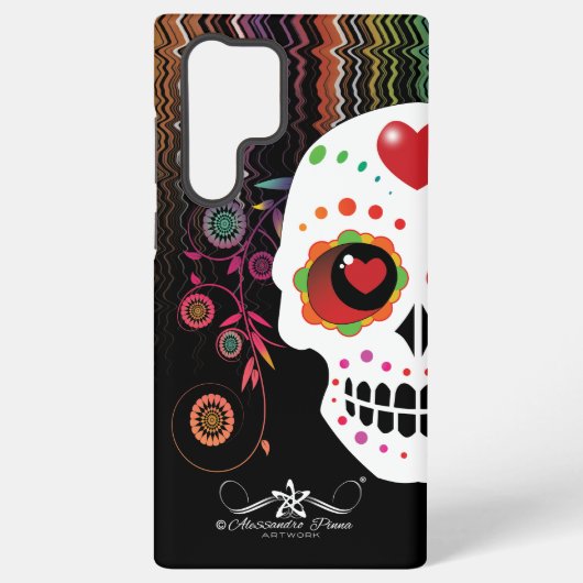 D.D.L.M. Calavera Samsung Galaxy Hoesje (Achterkant)
