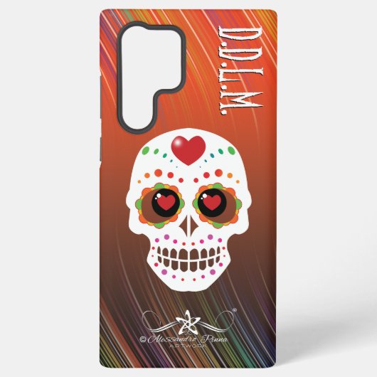 D.D.L.M. Calavera Samsung Galaxy Hoesje (Achterkant)