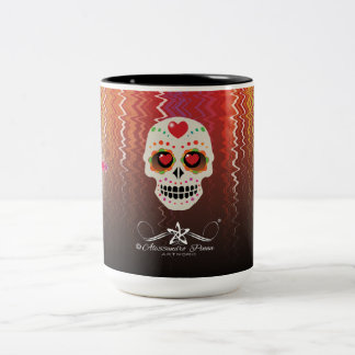 D.D.L.M. Calavera Tweekleurige Koffiemok