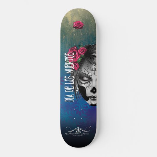 D.D.L.M. La Catrina Persoonlijk Skateboard (Voorkant)