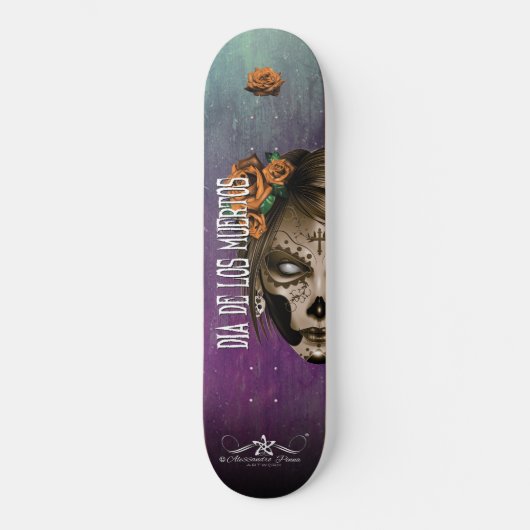 D.D.L.M. La Catrina Persoonlijk Skateboard (Voorkant)