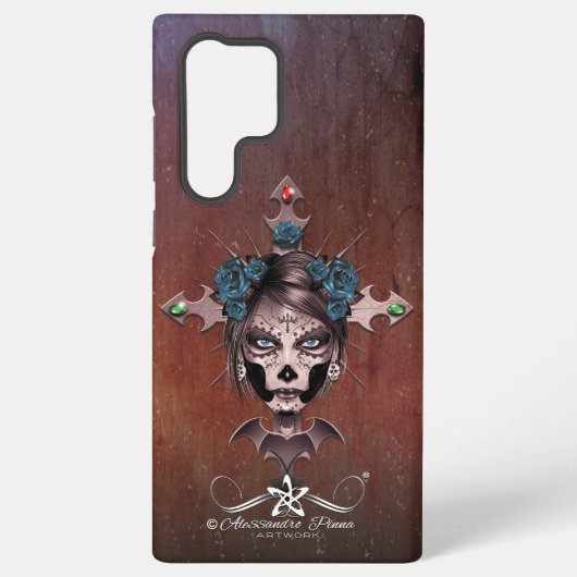 D.D.L.M. La Catrina Samsung Galaxy Hoesje (Achterkant)