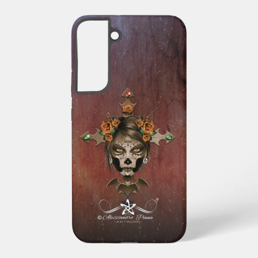 D.D.L.M. La Catrina Samsung Galaxy Hoesje (Achterkant)
