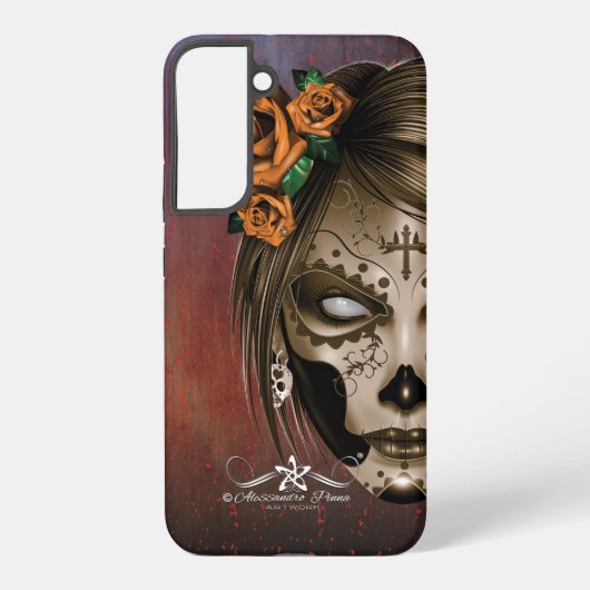 D.D.L.M. La Catrina Samsung Galaxy Hoesje (Achterkant)