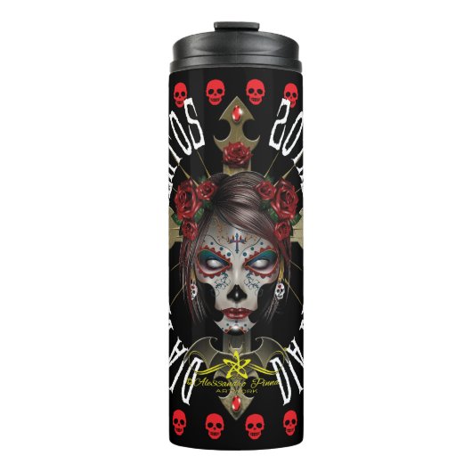 D.D.L.M. La Catrina Thermosbeker (Voorkant)
