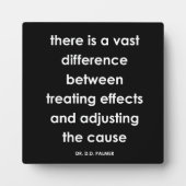 D.D. Palmer Chiropractic Quote Series Plaque Fotoplaat (Voorkant)